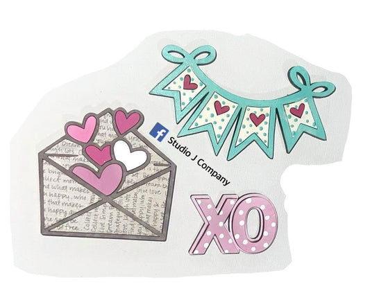 Valentine Embellishment Trio - DIY Kit