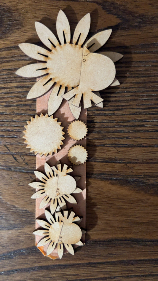 Sunflowers/Crows Trio - embellishments