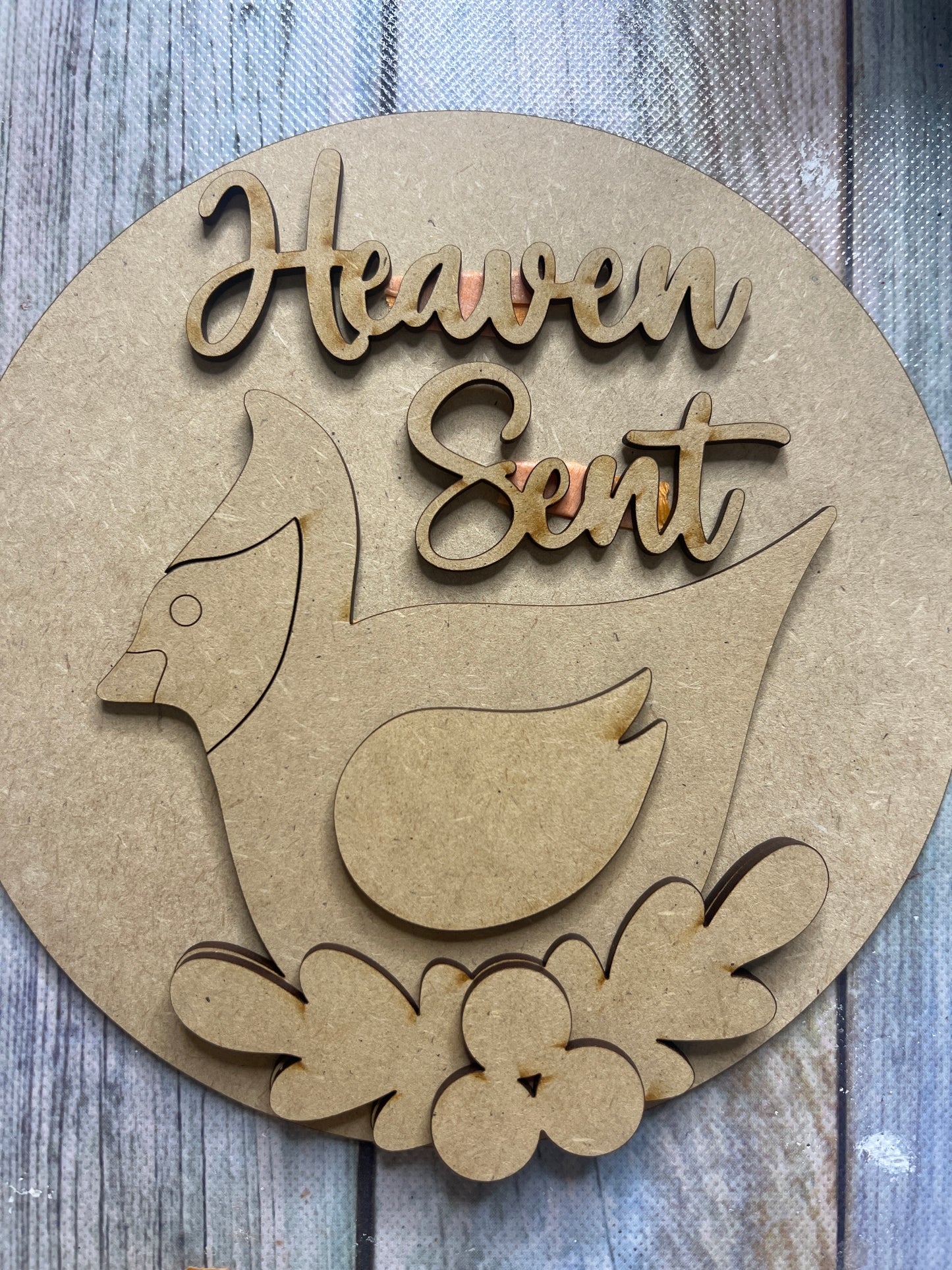 7.5” Round Heaven Sent Cardinal