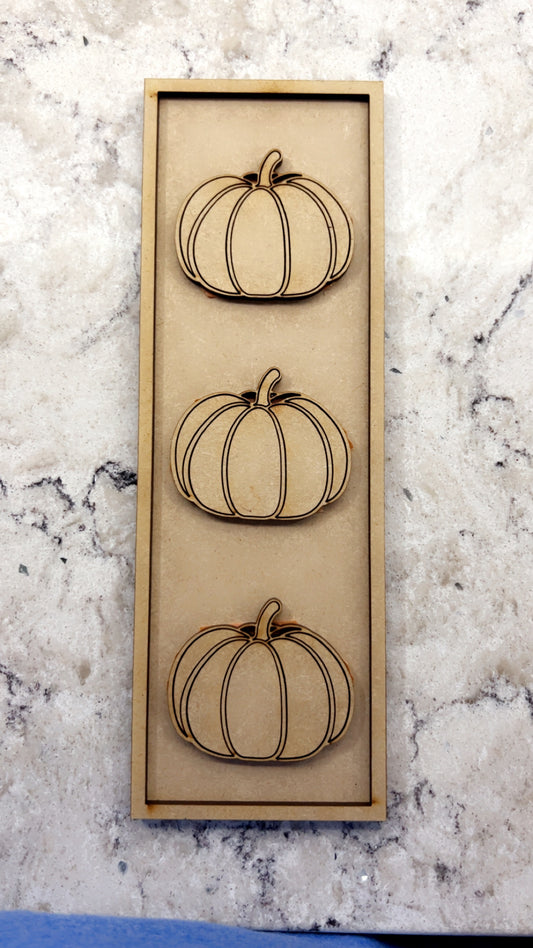 Pumpkin Trio plaque