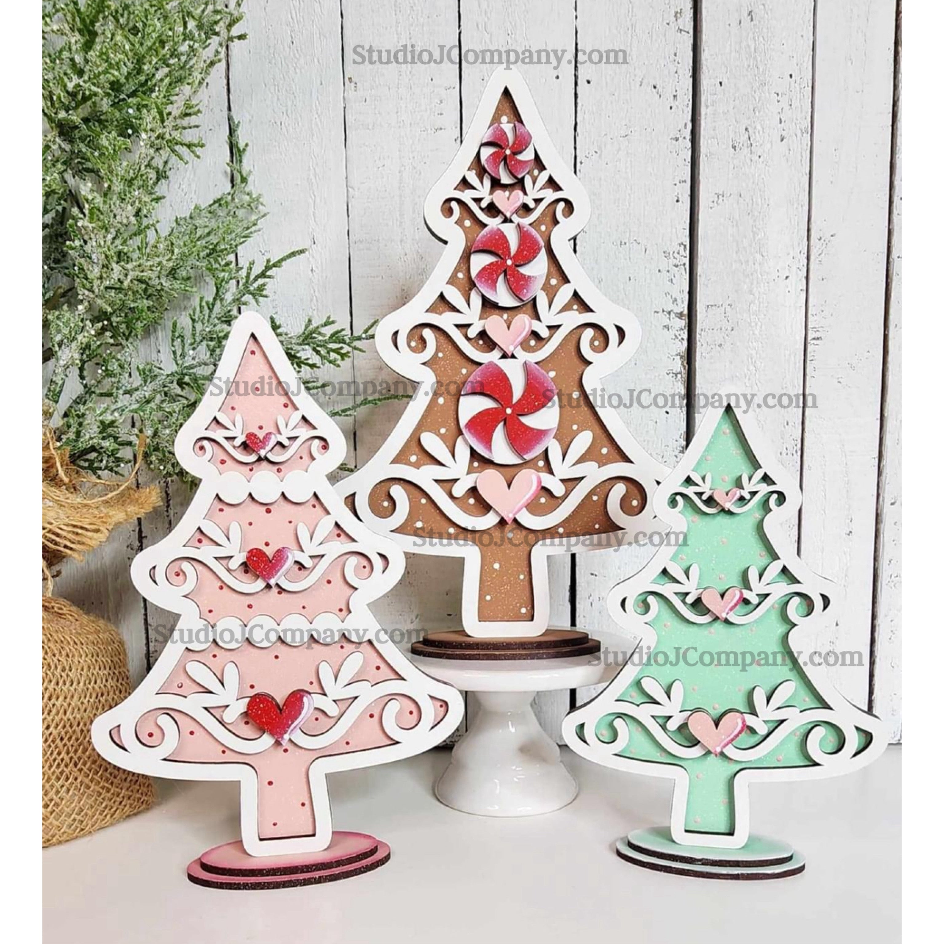 Gingerbread top trio listing.