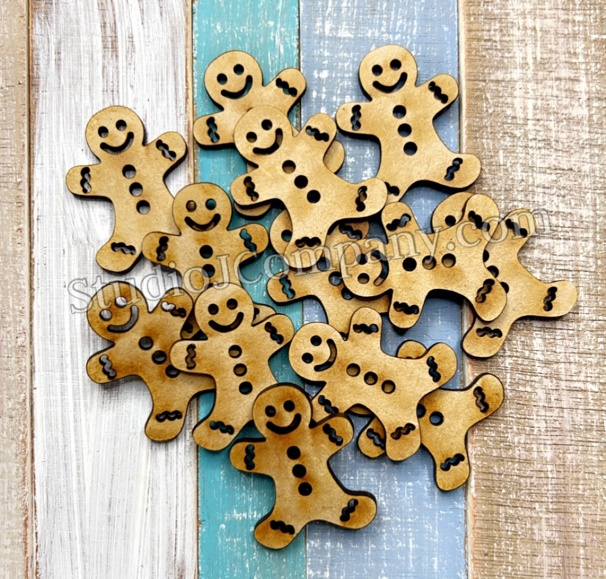 Baker’s Dozen- 13 Gingerbread Man Embellishments