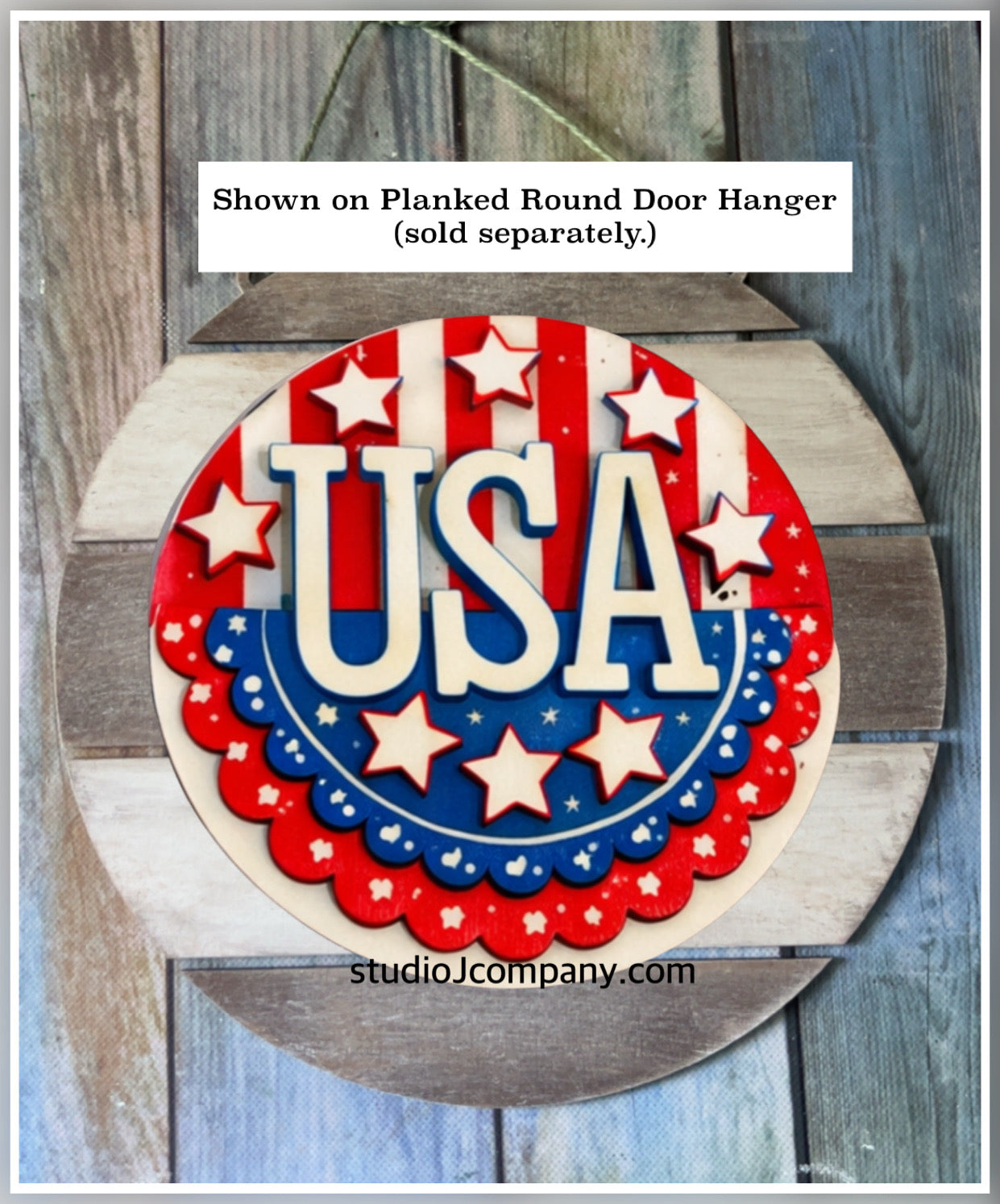 Interchangeable USA Bunting Sign