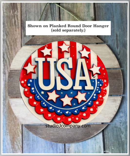 Interchangeable USA Bunting Sign