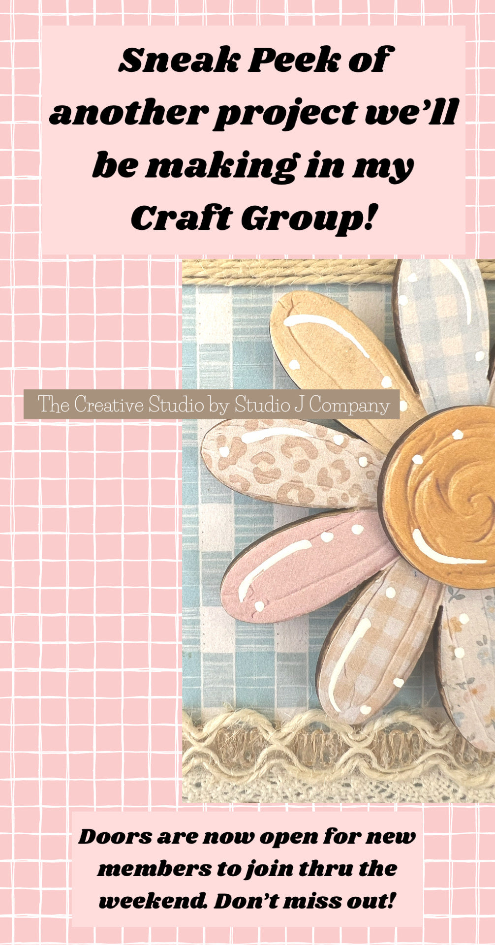 Monthly Membership - The Creative Studio by Studio J Company - Private Crafting Subscription Group