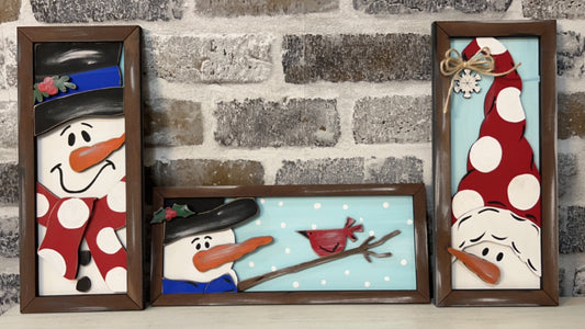 Frosty Trio - Snowman Collection - DIY Craft Kits