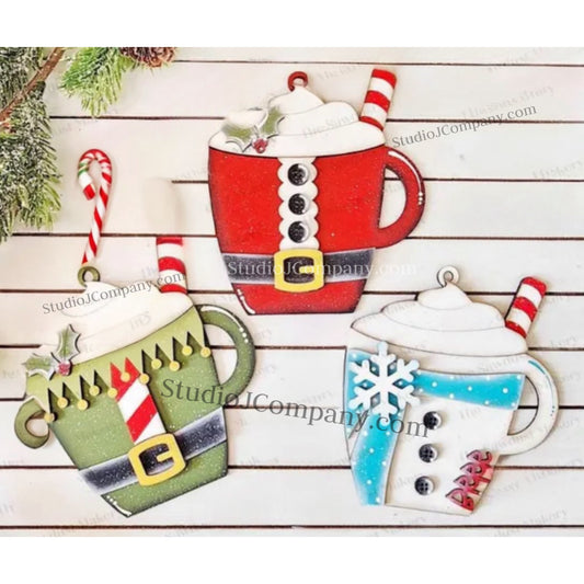 Hot Cocoa Mug Ornaments - DIY Kits