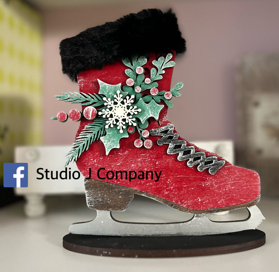 7.25” Ice Skate on Stand -DIY Kit