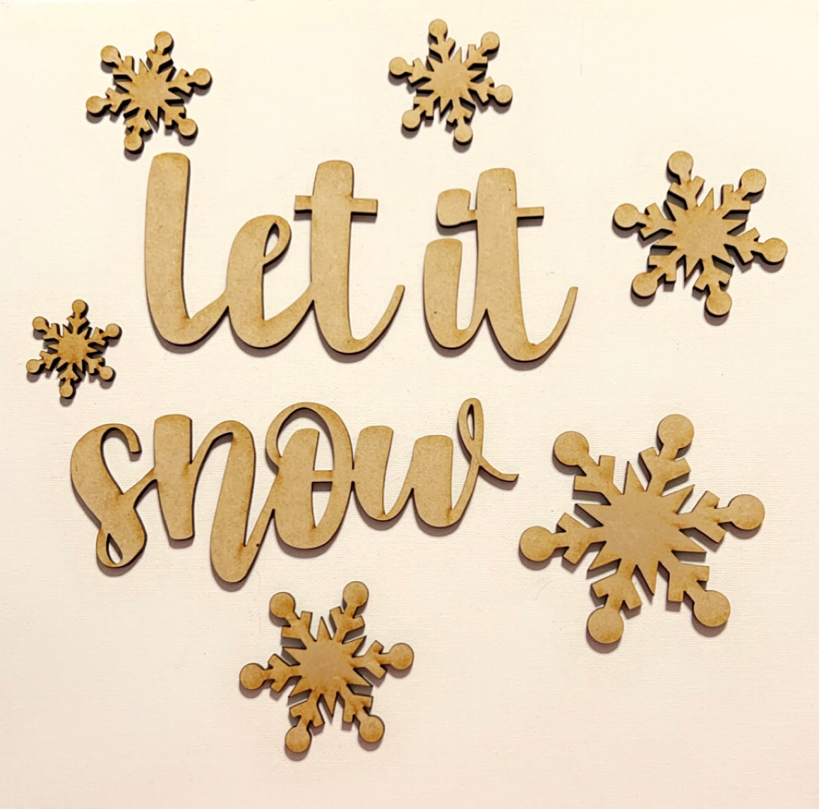 Embellish your project - laser cuts: let it snow and 6 assorted snowflakes