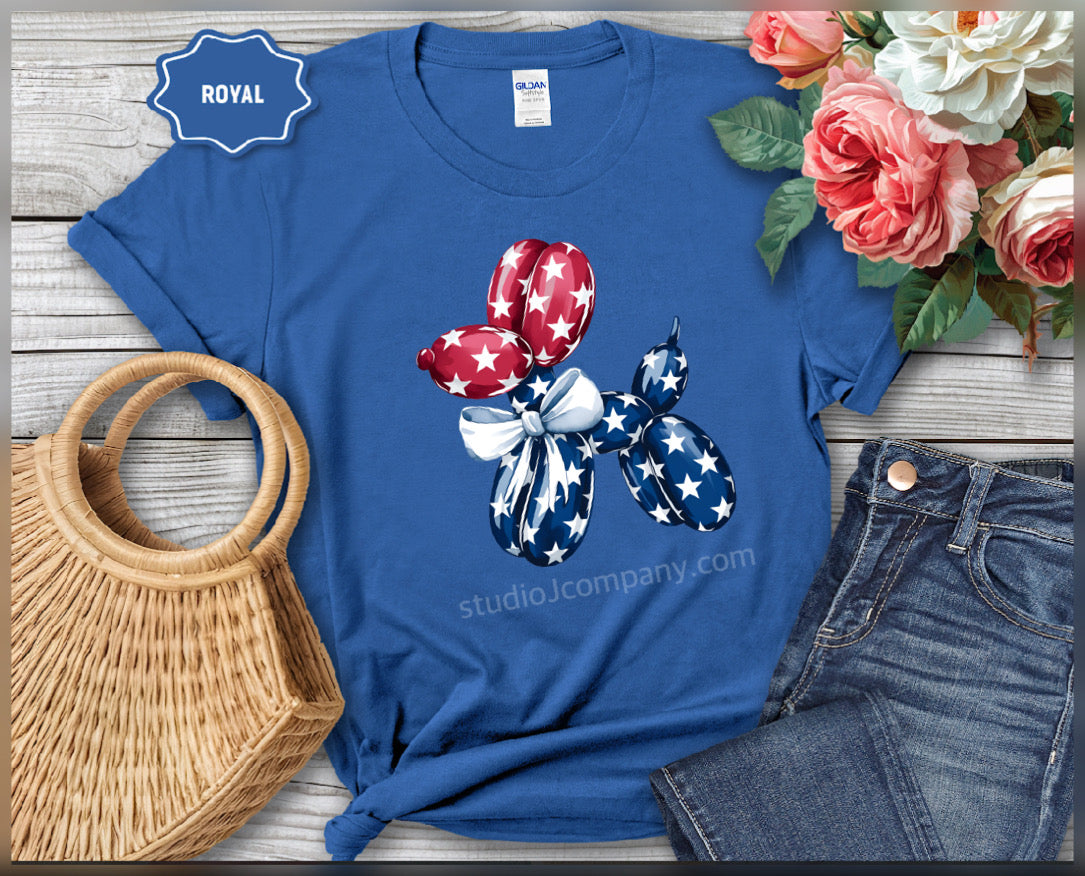 Graphic Tee - Patriotic Balloon Animal