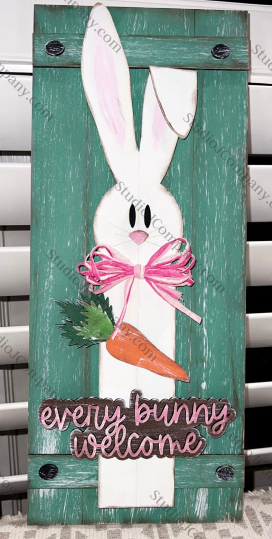 Every Bunny Welcome Plank Sign - DIY Craft Kit