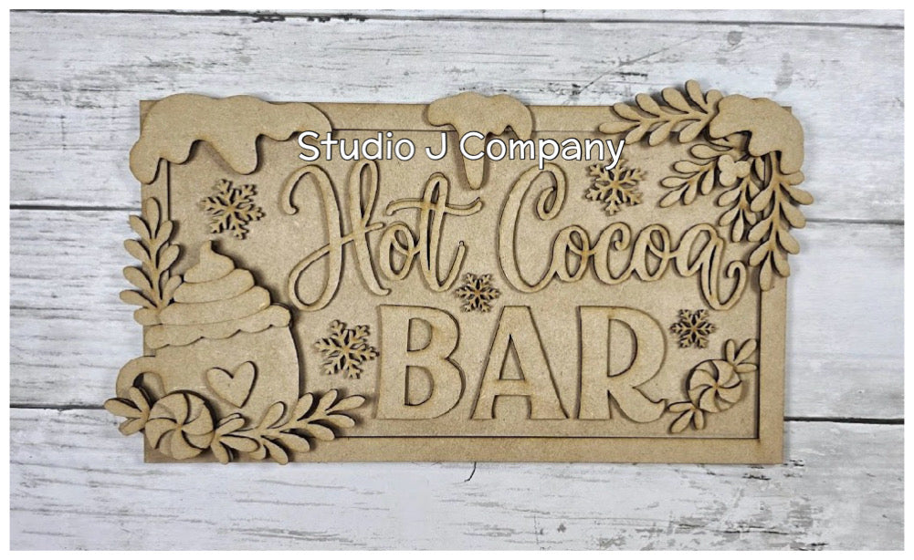 Hot Cocoa Bar sign