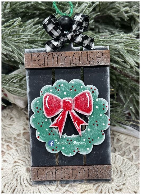 Farmhouse Christmas Ornaments