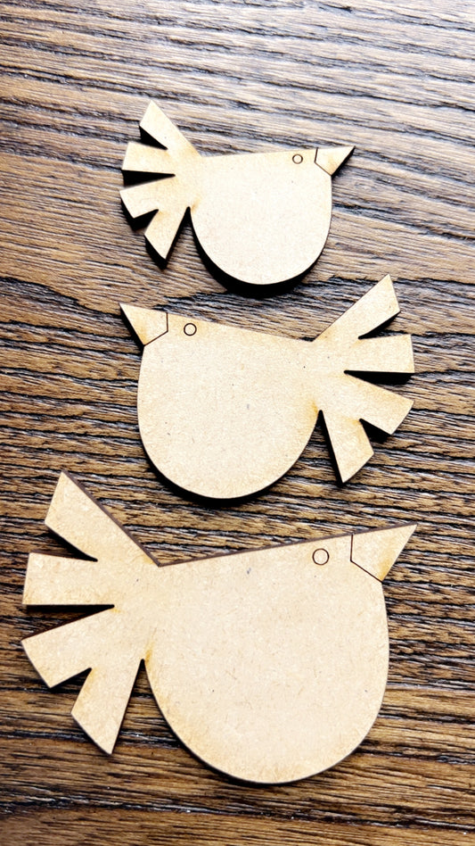 Crows Trio- Crafty embellishments