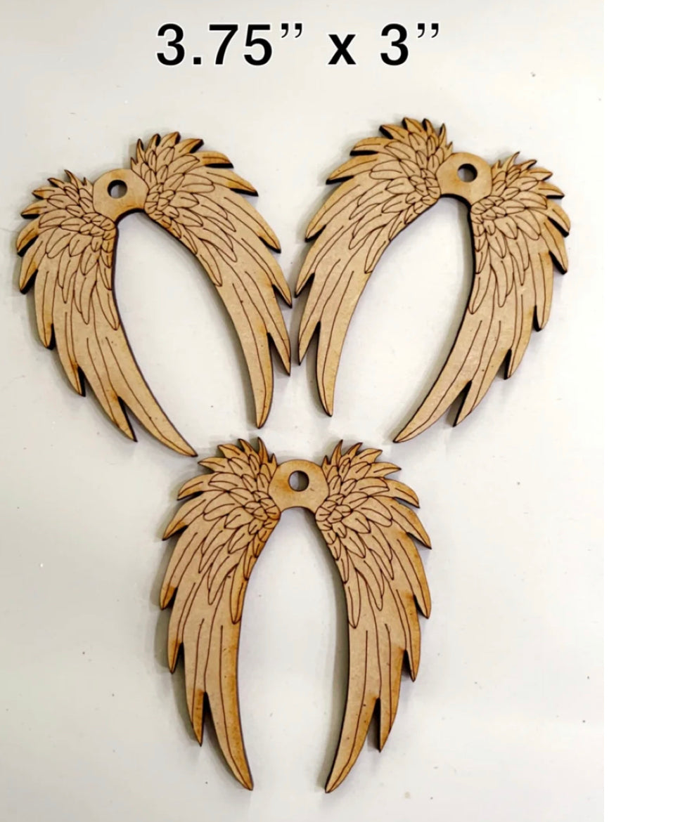 Craft Supplies - 3 Angel Wings- DIY