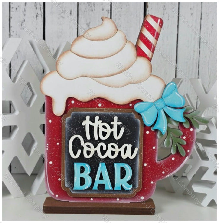 Hot Cocoa Bar shelf sitter