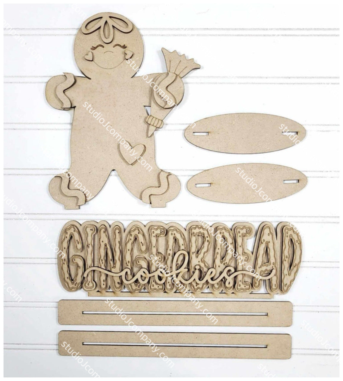 Gingerbread Baker and Gingerbread Cookies Shelf Sitters