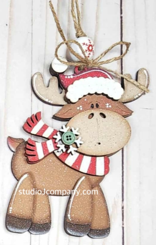 Standing Christmas Moose