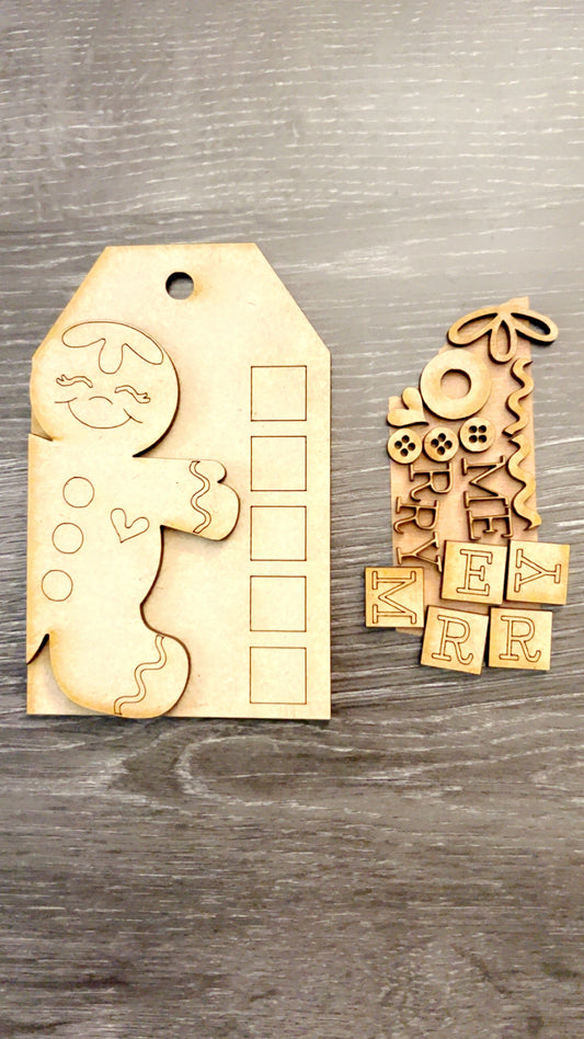 Gingerbread Tag Ornament