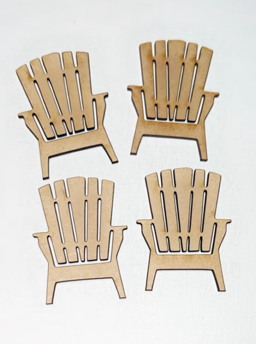 Bundle of 4 Beach Chair Cutouts