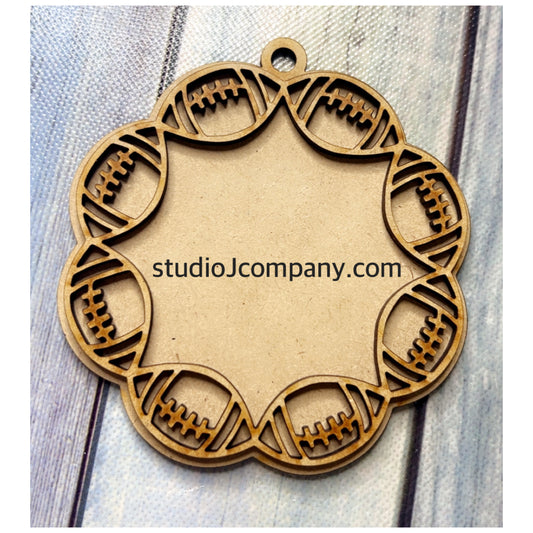 Football Wreath Ornament