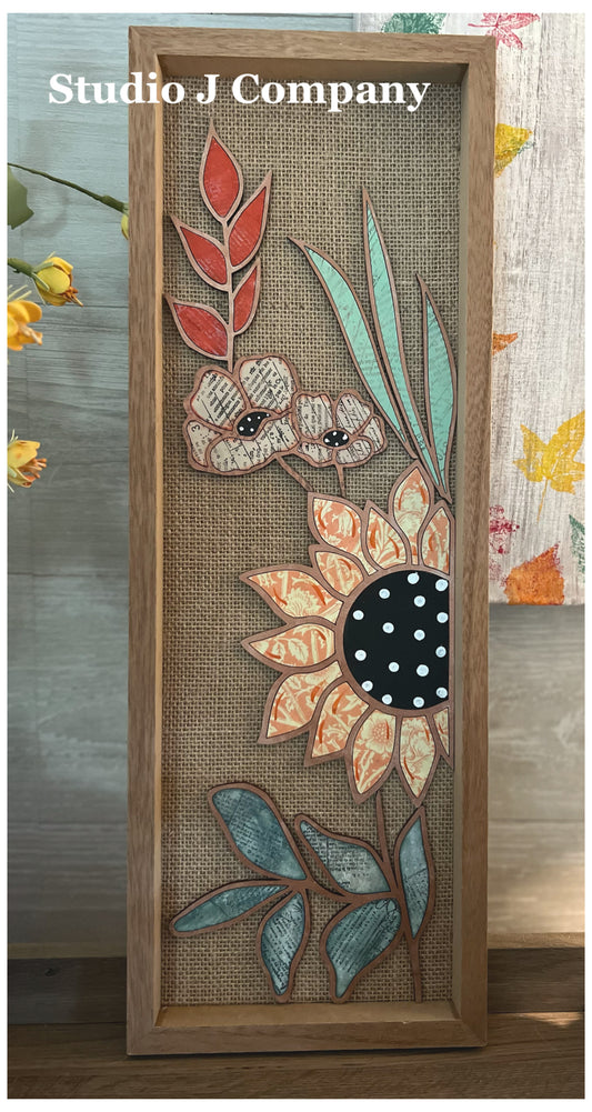 Floral Embellishments for Fall Sign