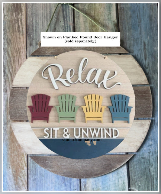 Interchangeable Relax sign