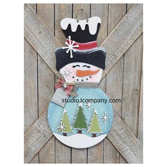 Snowman/ Snow globe Door Hanger - DIY Kit