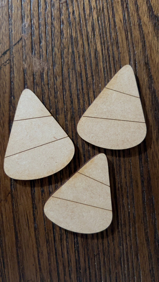 Mini candy Corn Trio- craft embellishments