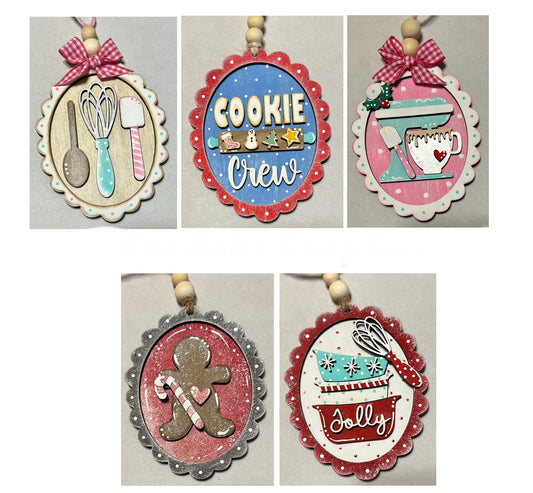 Bake Shop Ornaments - 5 to choose from