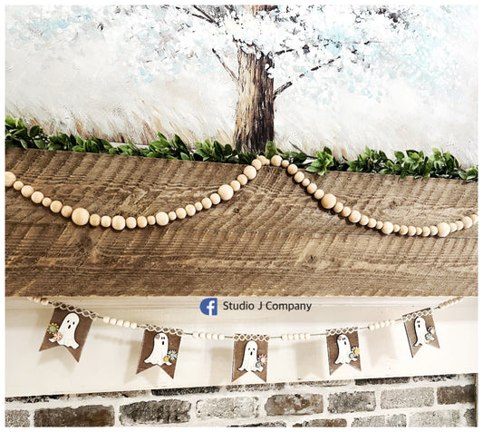 DIY Craft Kit- Boho Ghost Garland Banner