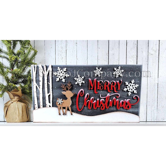 Oh Deer Rectangular Sign DIY Kit