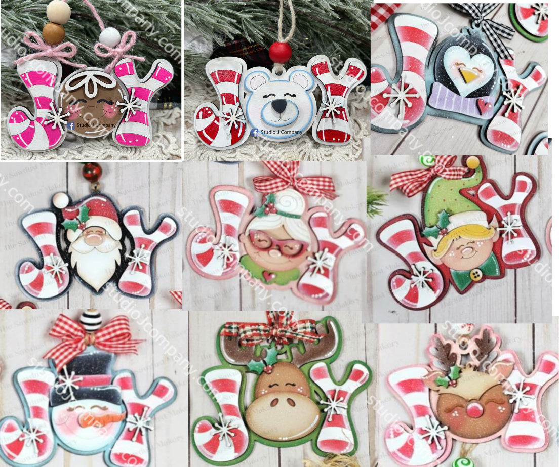 JOY ornaments- 9 to choose from