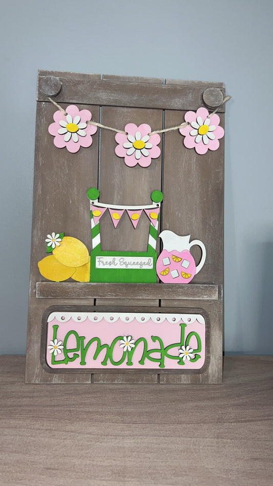 Interchangeable Pallet Sign - Lemonade theme