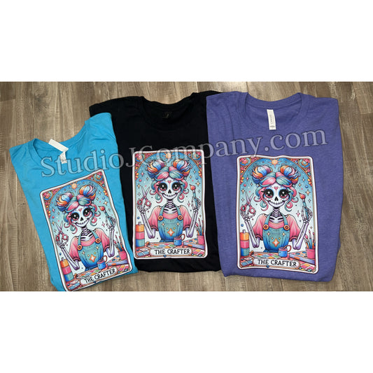 Jen’s T-shirt Tribe - The Crafter - Tarot Card - Sugar Skull- T-shirt