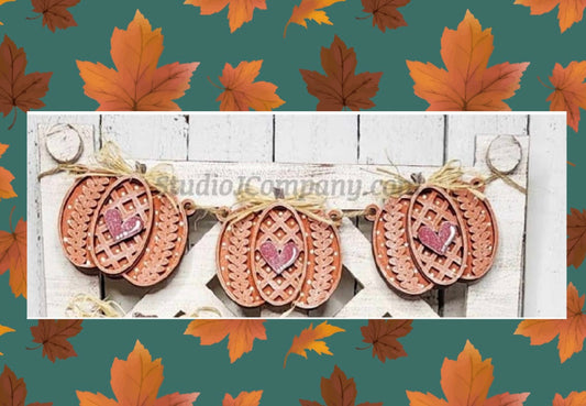 Sweater Pumpkins Banner DIY Kit