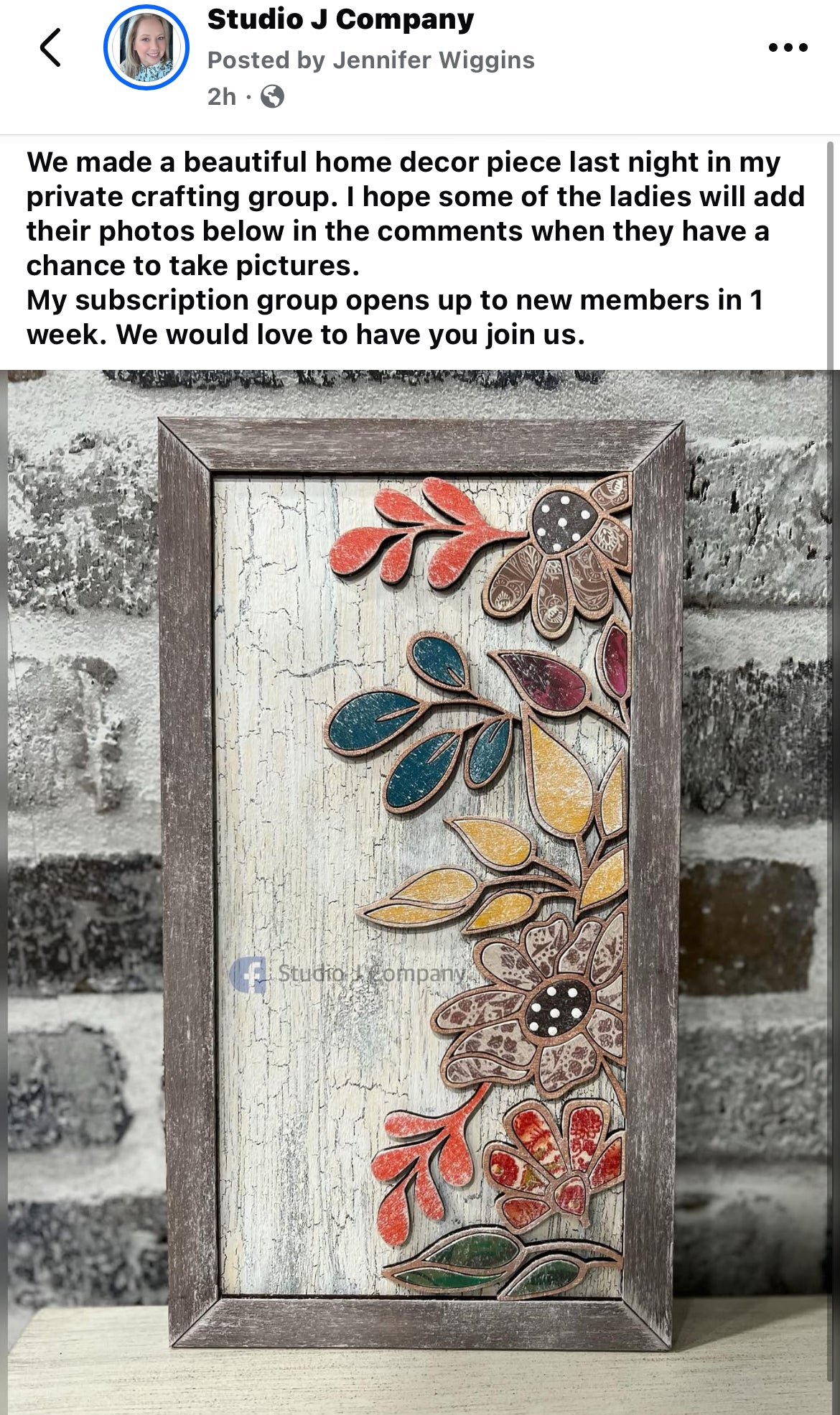 Monthly Membership - The Creative Studio by Studio J Company - Private Crafting Subscription Group