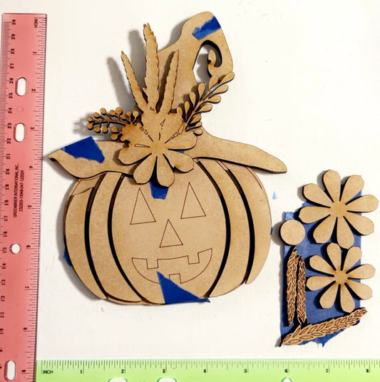 Jack-o-lantern witch -diy kit