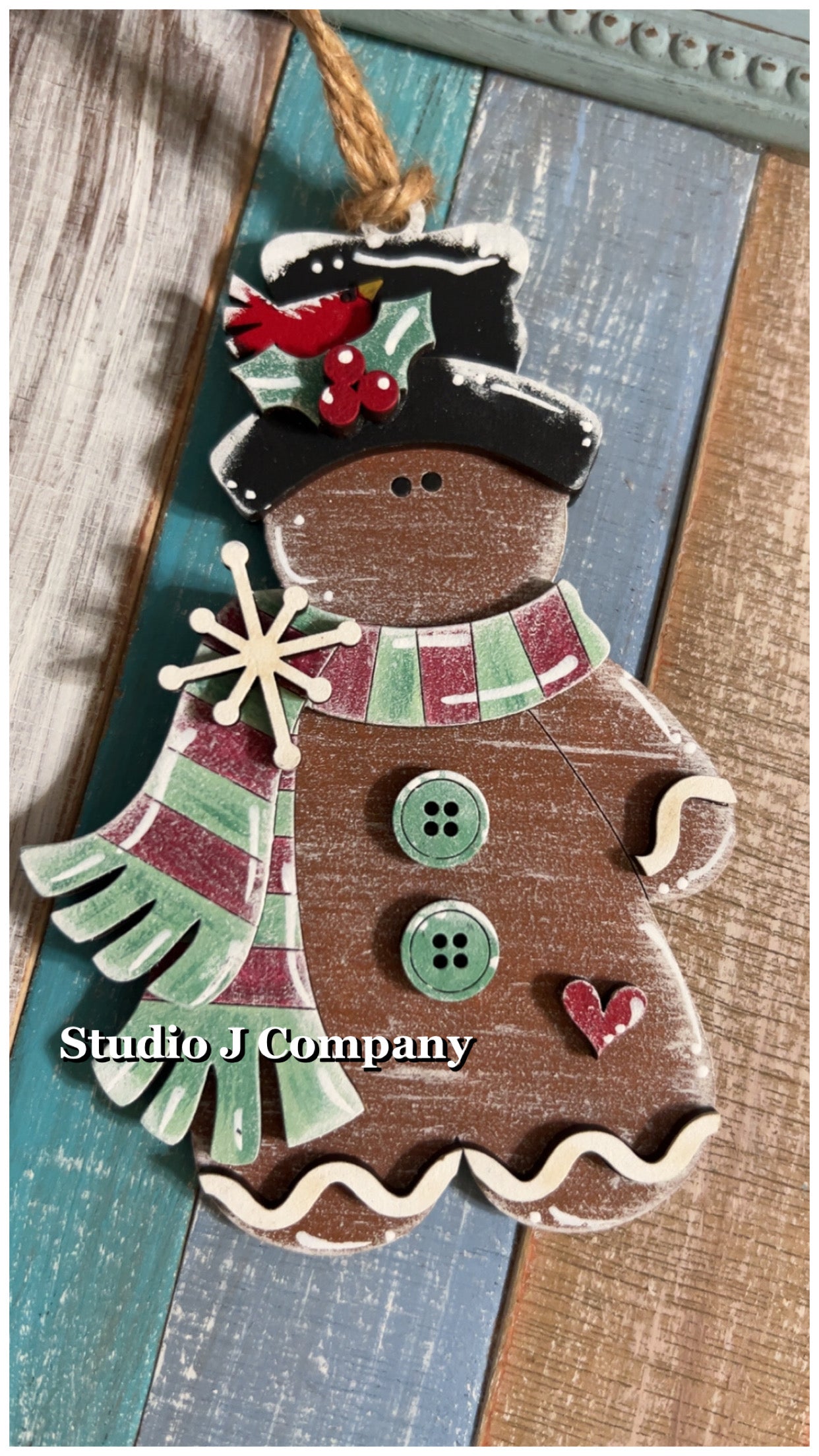 DIY Victorian Gingerbread Man Ornament