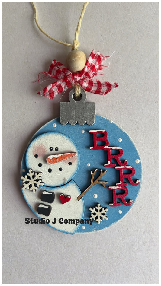 BRRR Snowman Ornament