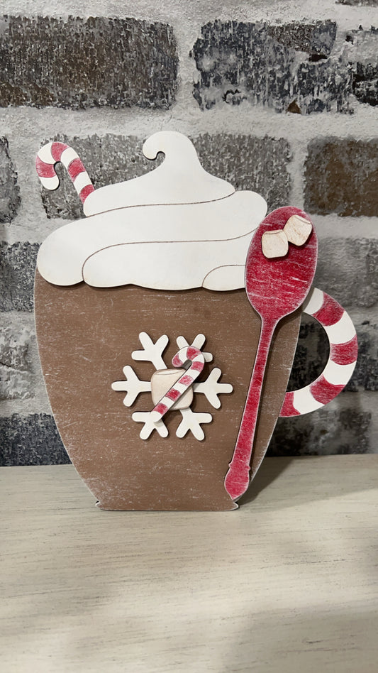 Hot Cocoa Shelf Sitter - DIY Craft Kit