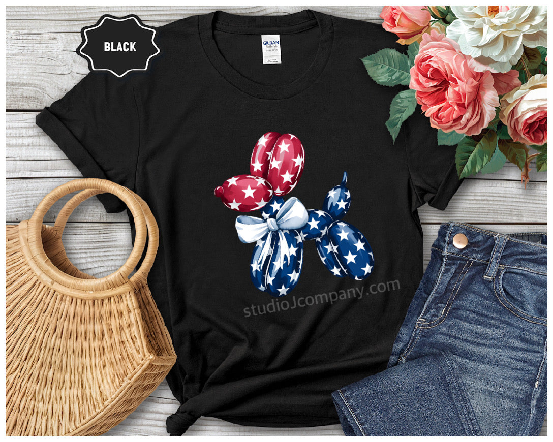 Graphic Tee - Patriotic Balloon Animal