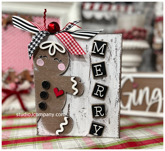 November Paint Party Live Event- Merry Gingerbread Shelf Sitter Kit - Nov 18