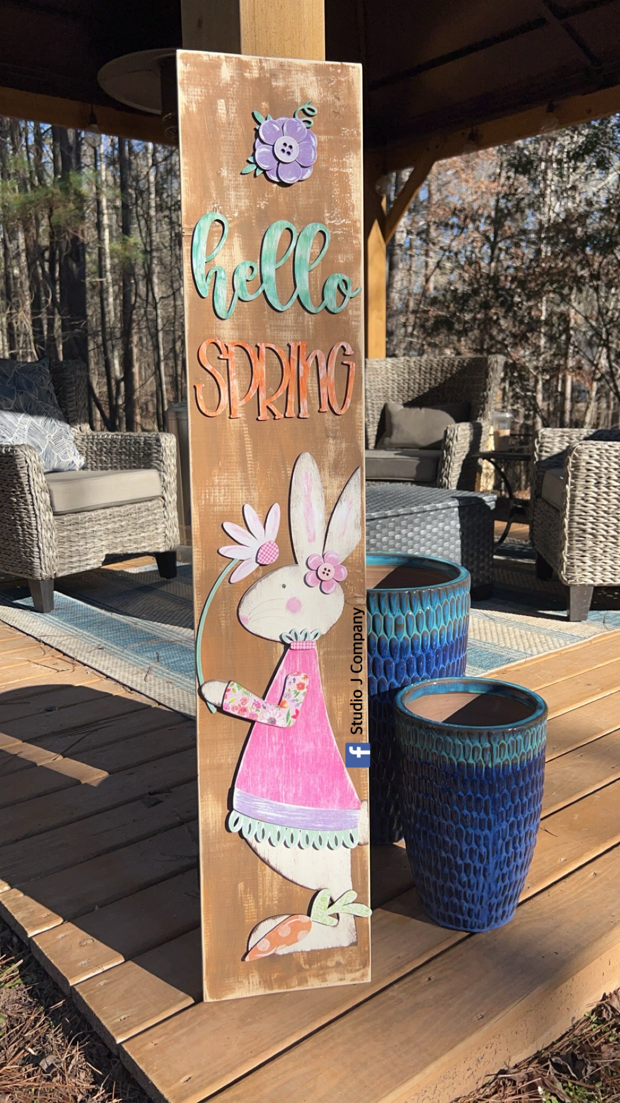 Bunny Girl Design -DIY Kit for Porch Leaner