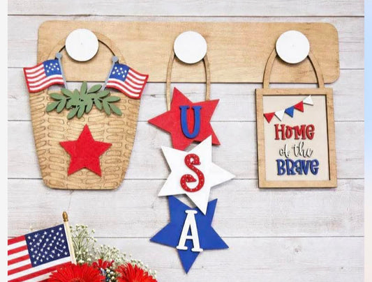 Interchangeable Set - Patriotic for Peg Sign