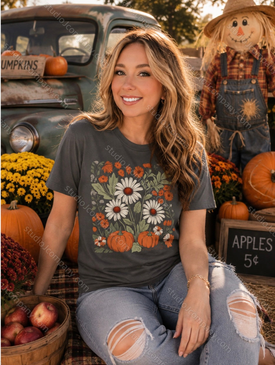 Autumn Field of Wildflowers Tee