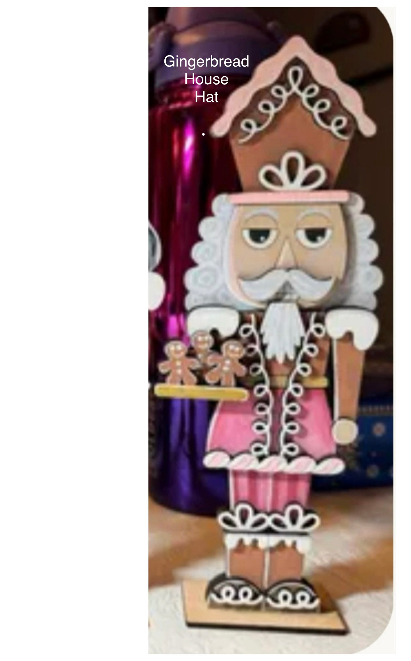 Layered Embellished Standing Nutcracker - 3 different designs to choose from