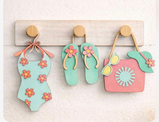 Summer Interchangeable Set for Peg Sign