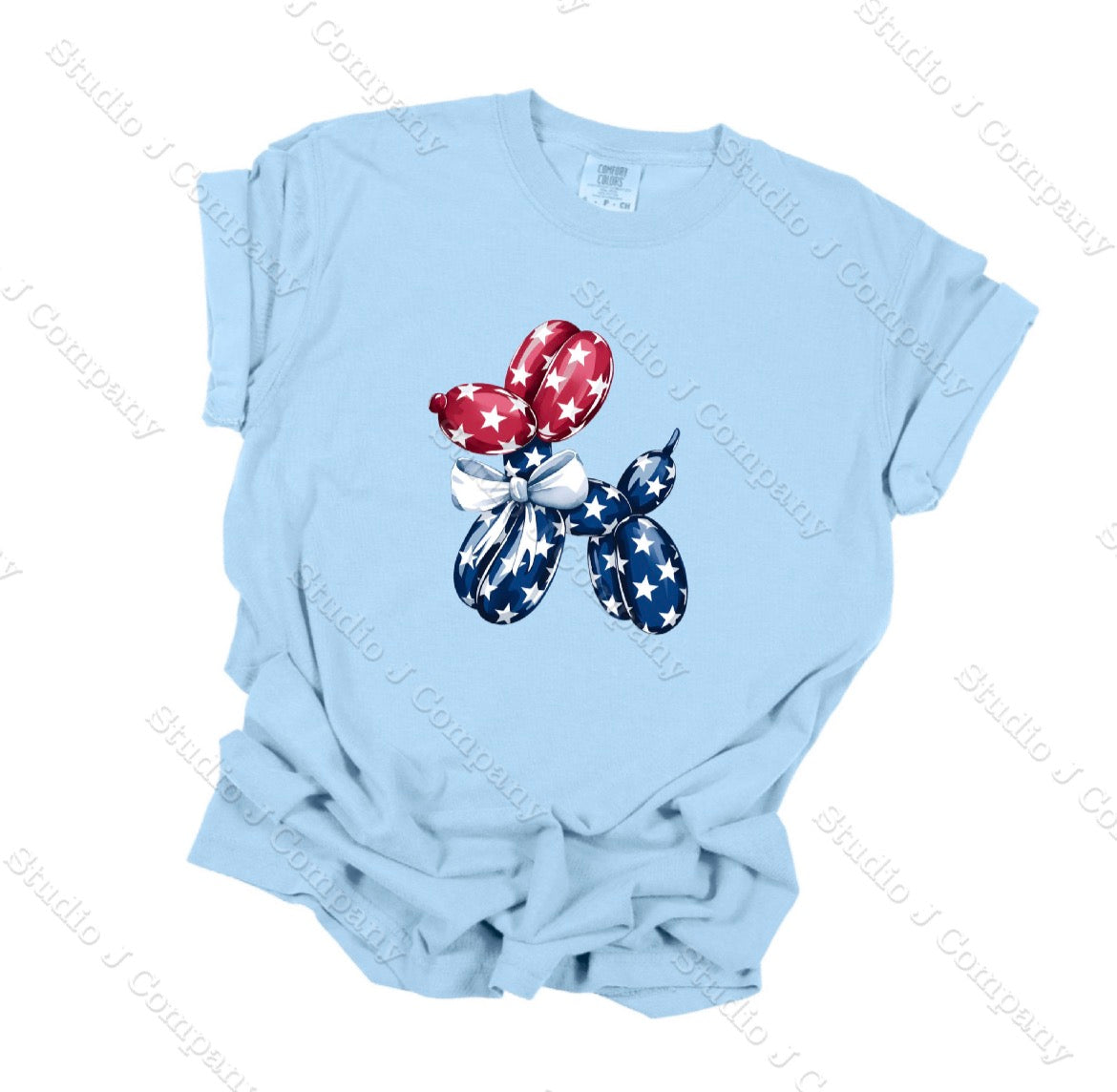 Balloon Dog Patriotic Tee