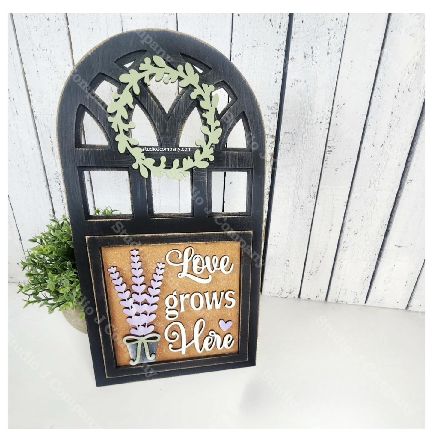 Interchangeable Arched Window Frame- Inserts sold separately